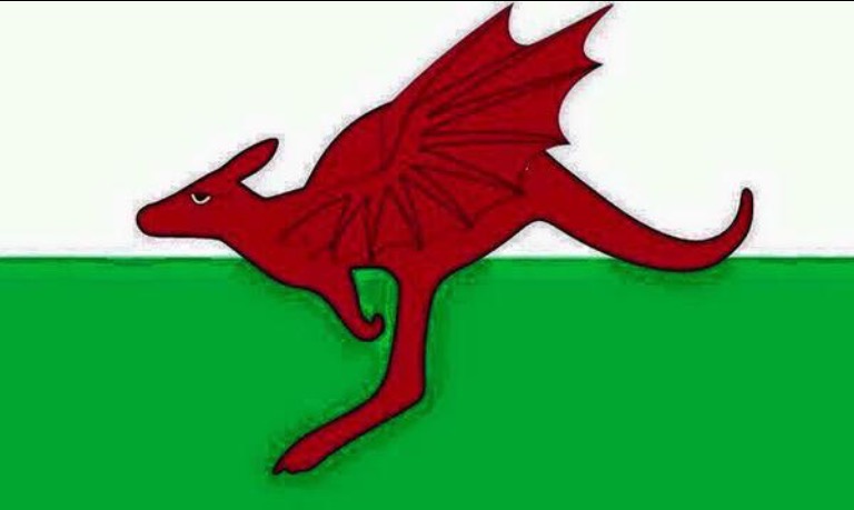 Welsh dragaroo flag